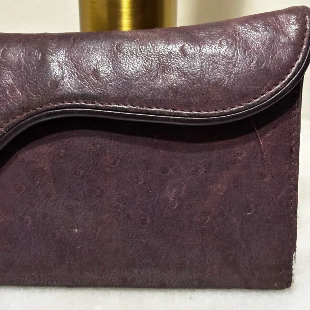 Elegant brown Leather Clutch
